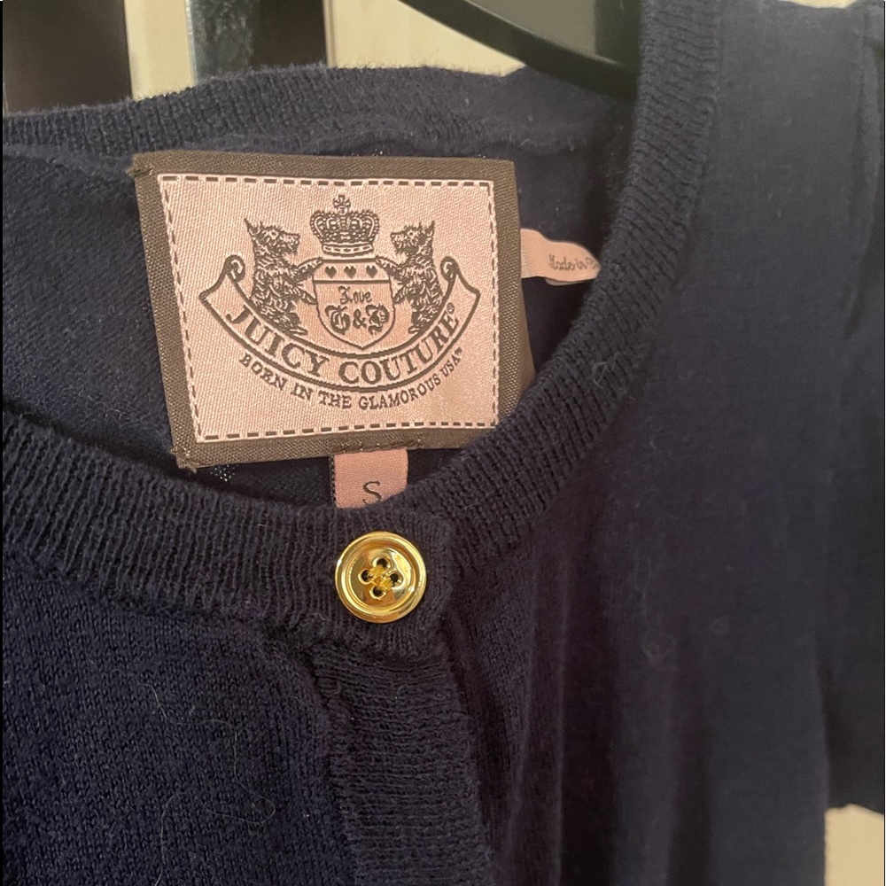 Juicy Couture Navy Cardigan - Picture 4 of 4